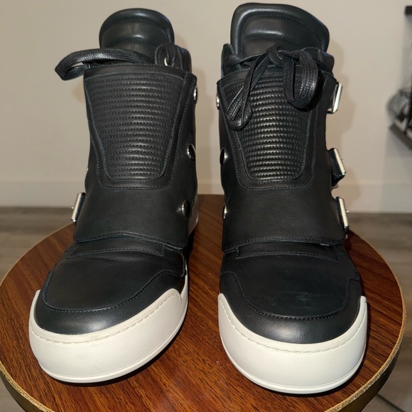 BalmainBlack High-Top Men's Sneakers